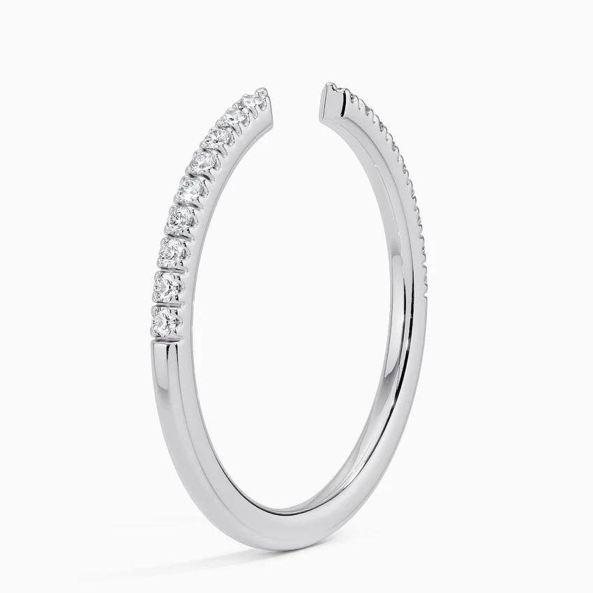 Lab Diamond Half Coverage Band