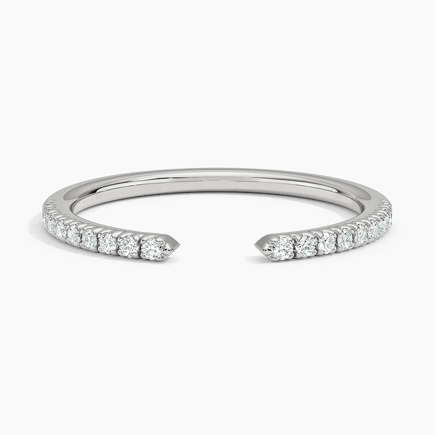 Lab Diamond Half Coverage Band