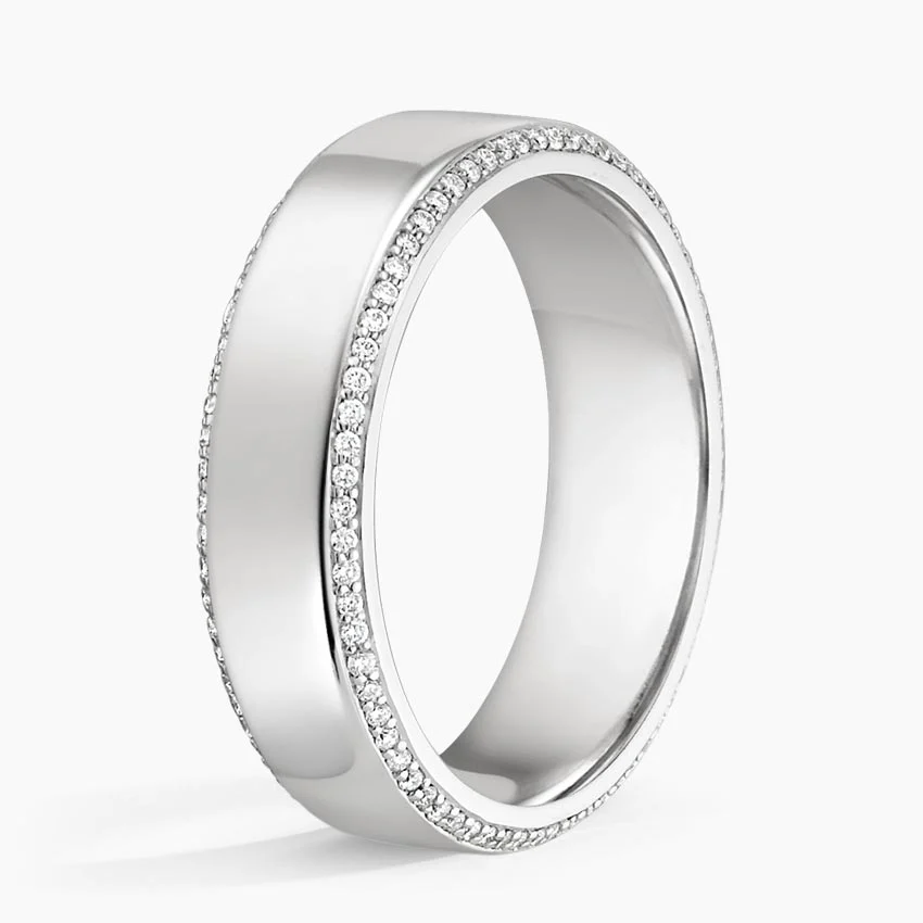 Men's Wedding Ring Eternity Setting