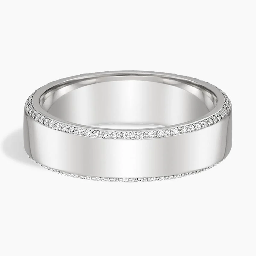 Men's Wedding Ring Eternity Setting