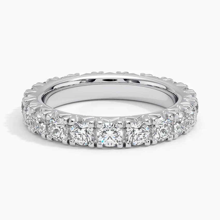 Lab Diamond Full Eternity Band in 18k White Gold
